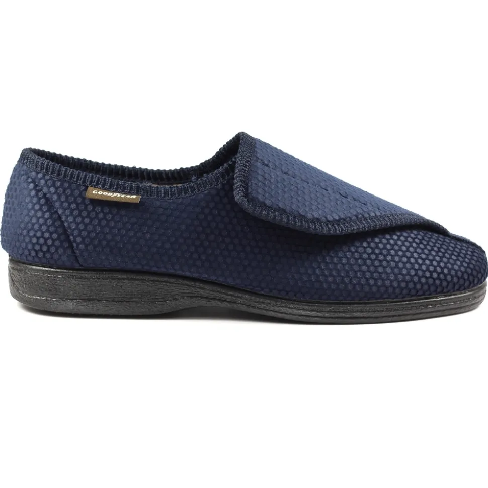 Herren Lunar Shoes Herren Hausschuhe*Blauer One-Touch-Slipper Columbus II