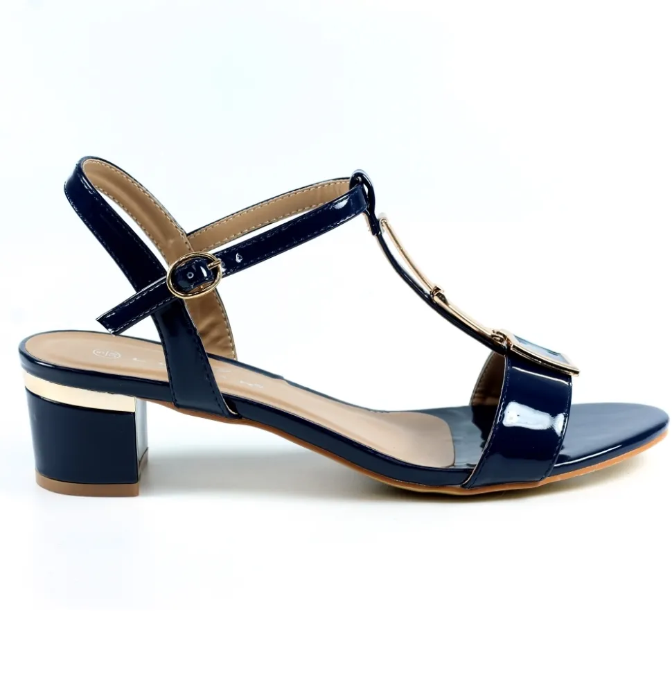 Lunar Shoes Absätze | Peep Toe*Blaze-Marine-Lacksandale