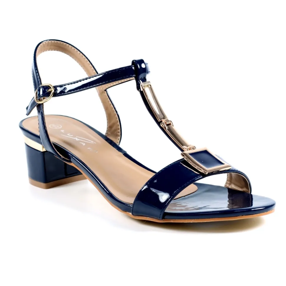 Lunar Shoes Absätze | Peep Toe*Blaze-Marine-Lacksandale