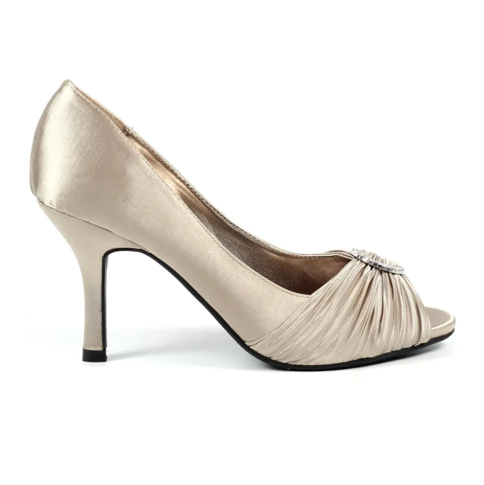 Lunar Shoes Pumps | Peep Toe*Champagnerfarbene Pumps „Sienna II“