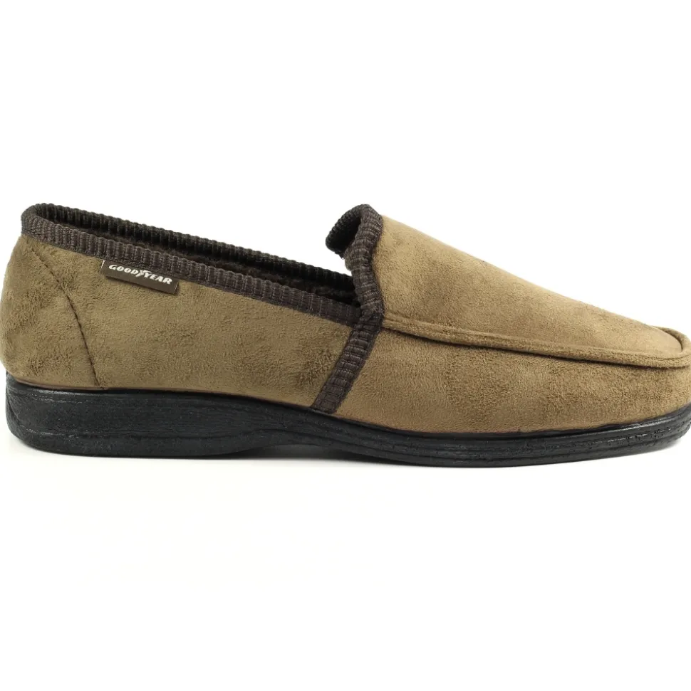 Herren Lunar Shoes Herren Hausschuhe*Eden Brauner Slipper