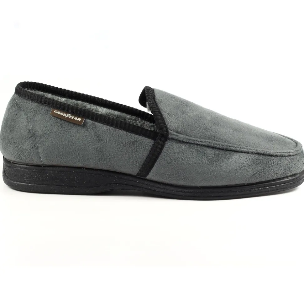 Herren Lunar Shoes Herren Hausschuhe*Eden Grey Slipper
