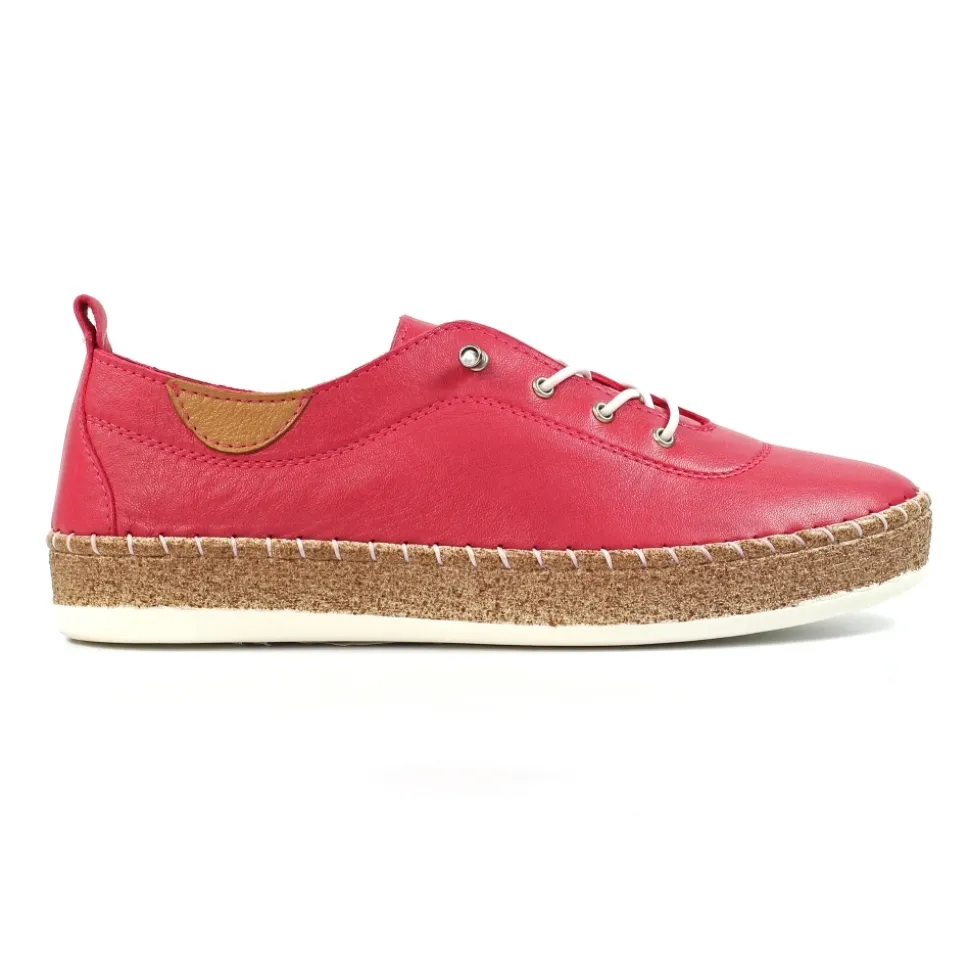 Lunar Shoes Halbschuhe | Flache Schuhe*Evie Himbeerleder-Plimsoll