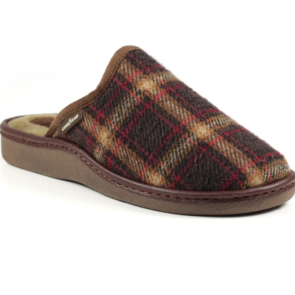 Herren Lunar Shoes Herren Hausschuhe*Frank brauner Pantoffel