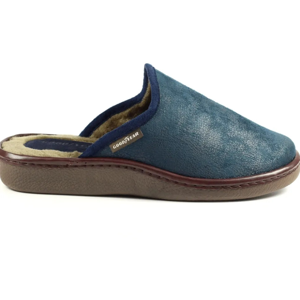 Herren Lunar Shoes Herren Hausschuhe*Glen Navy Mule Slipper