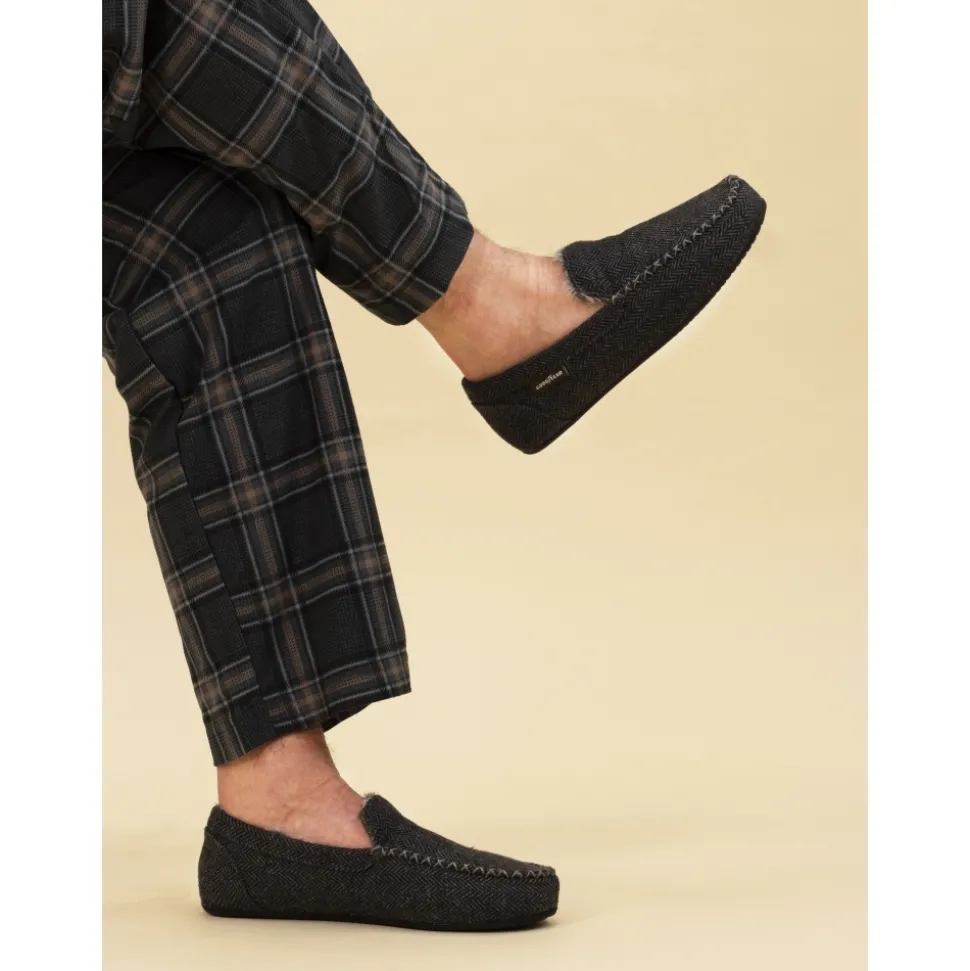 Herren Lunar Shoes Herren Hausschuhe*Grauer Hendrix-Slipper