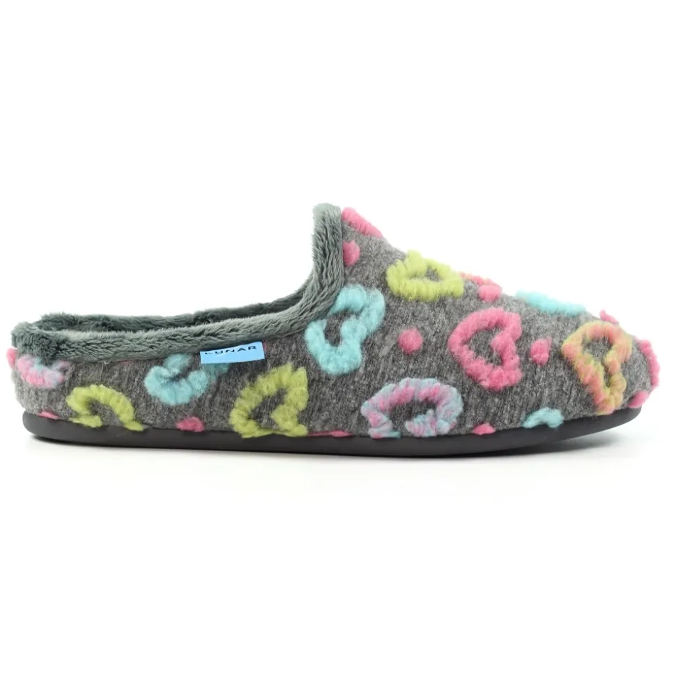 Lunar Shoes Hausschuh | Pantoletten*Grauer Mule-Slipper von Valentine