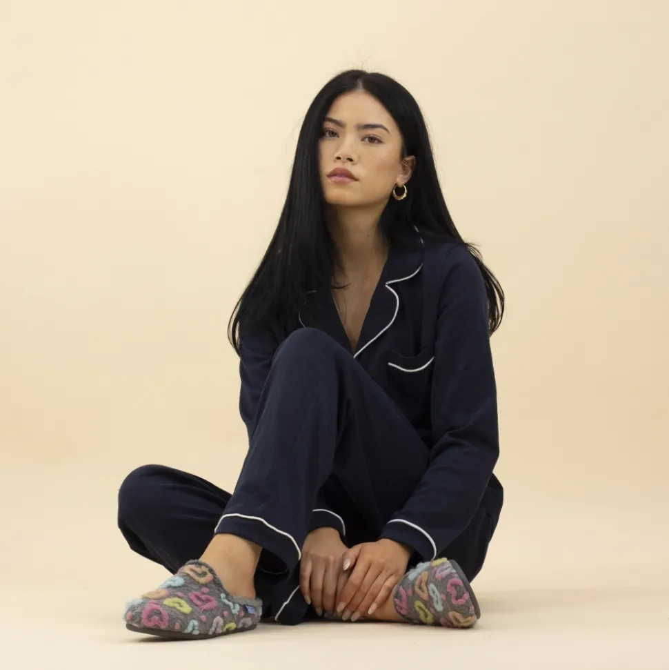 Lunar Shoes Hausschuh | Pantoletten*Grauer Mule-Slipper von Valentine