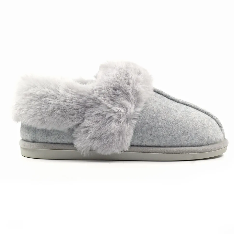 Lunar Shoes Hausschuhe In Geschenkbox | Stiefel*Grauer Slipper Ember II