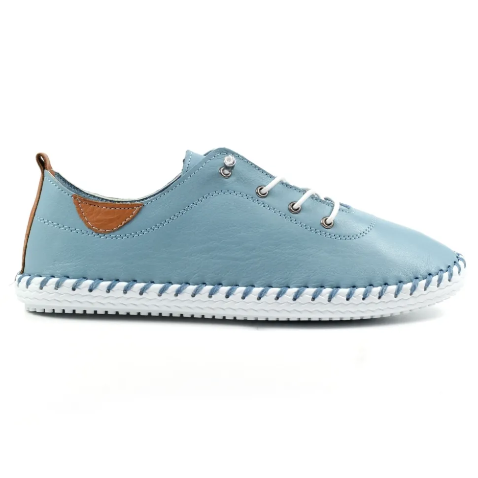 Lunar Shoes Sportschuhe | Halbschuhe*Hellblauer Leder-Plimsoll von St. Ives