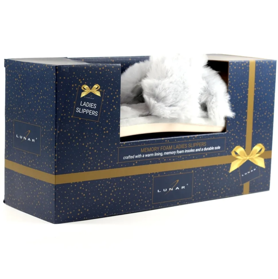 Lunar Shoes Hausschuh*Leticia Dunkelgrauer Crossover-Slipper