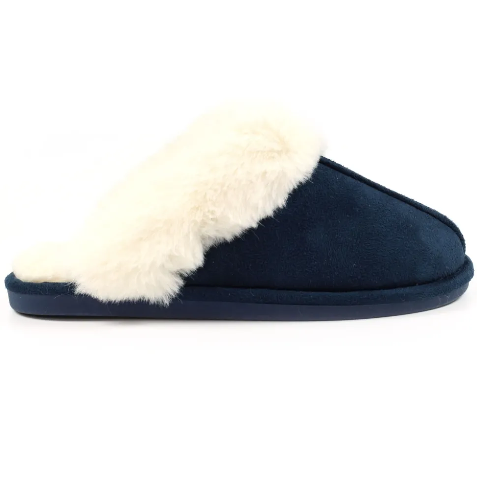 Lunar Shoes Hausschuhe In Geschenkbox | Hausschuh*Margarita II blauer Slipper