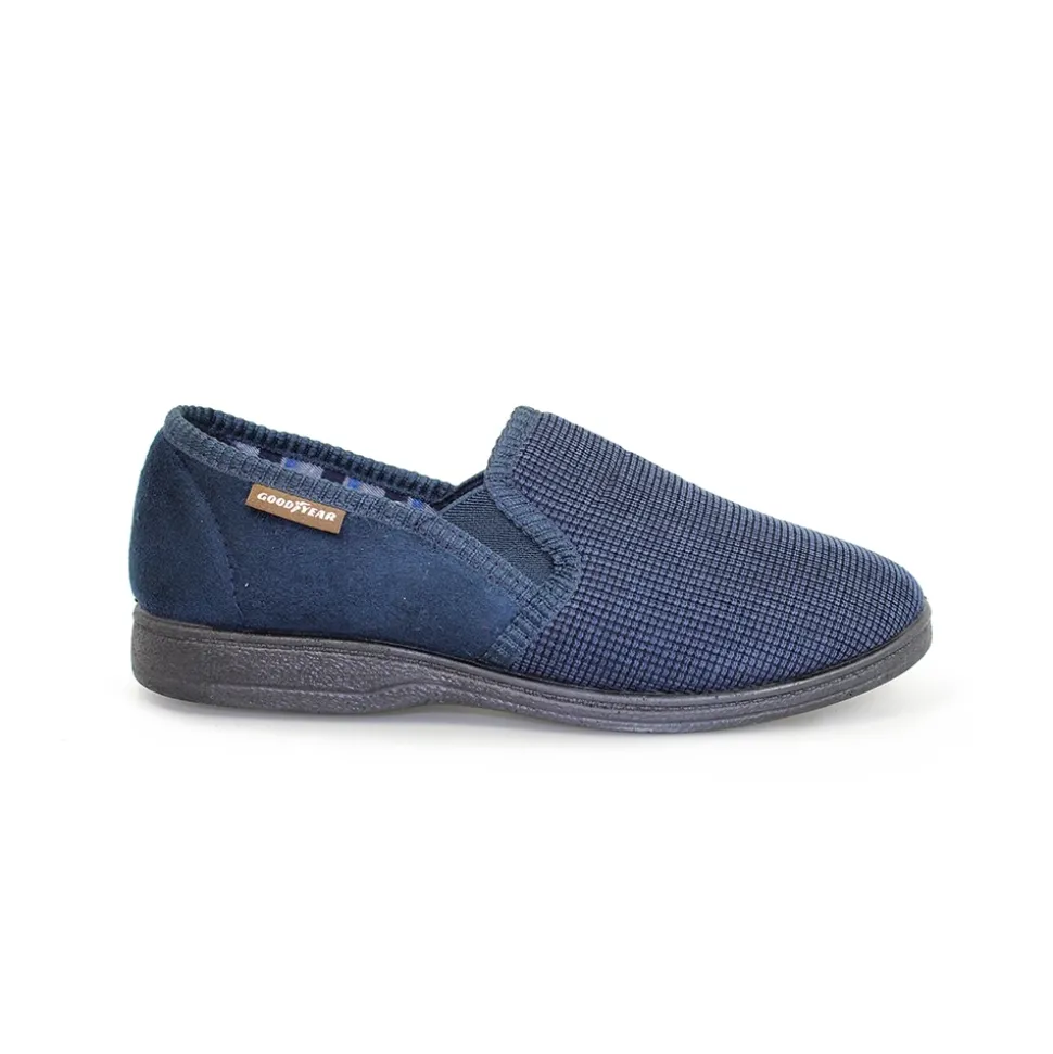 Herren Lunar Shoes Herren Hausschuhe*Marineblauer Herren-Slipper von Mallory