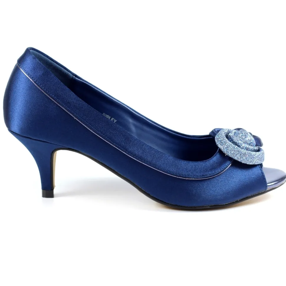 Lunar Shoes Schuhe Und Dazu Passende Taschen | Pumps*Ripley Blauer Peeptoe Aus Satin