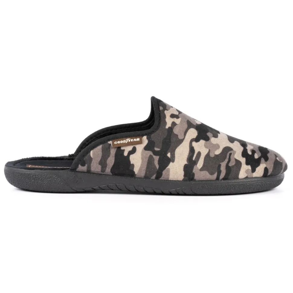 Herren Lunar Shoes Herren Hausschuhe*Rockiger schwarzer Pantoffel