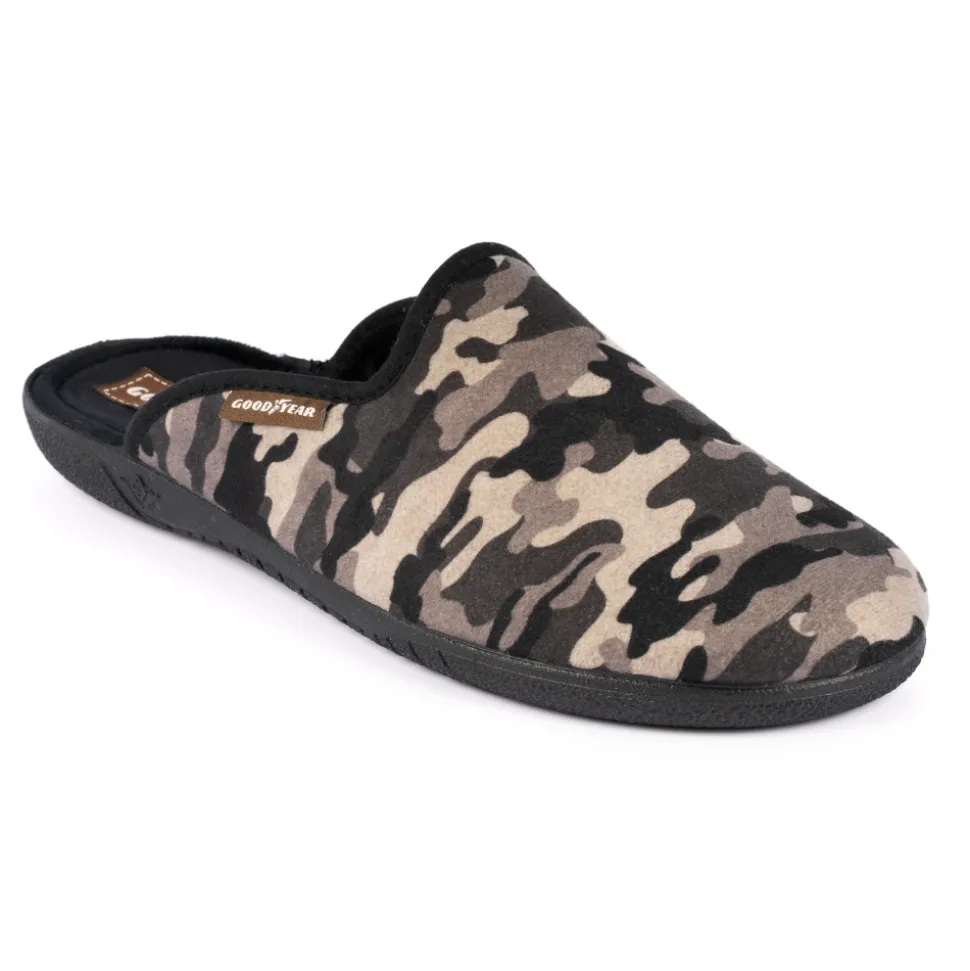 Herren Lunar Shoes Herren Hausschuhe*Rockiger schwarzer Pantoffel