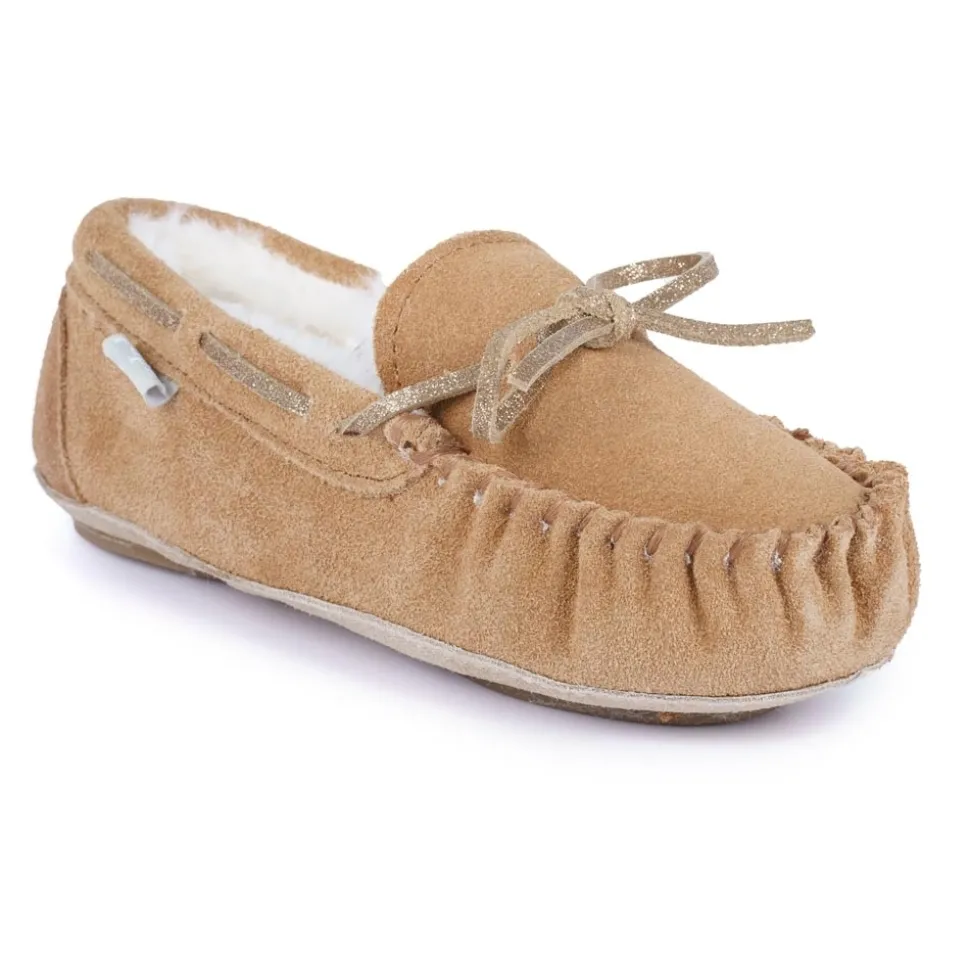 Damen Lunar Shoes Hausschuhe Für Damen | Mokassin*Sadie Junior-Mokassin-Slipper Aus Wildleder Für Kinder