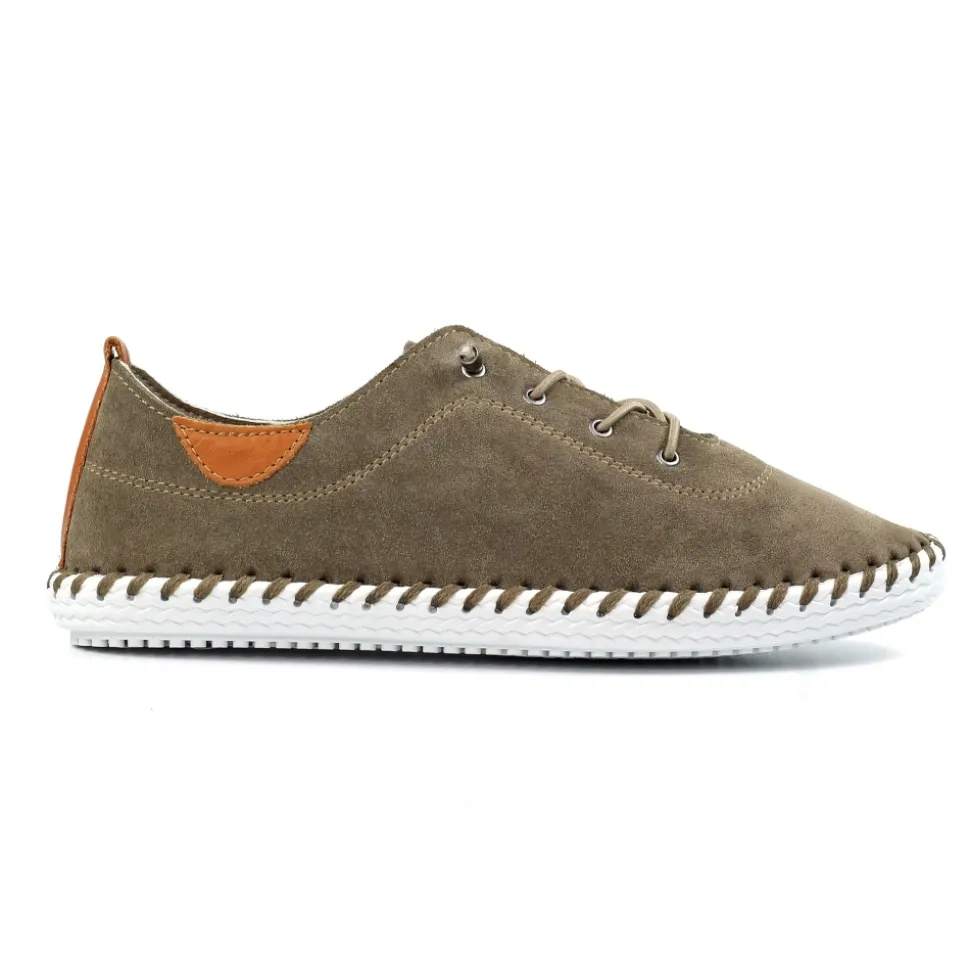 Lunar Shoes Halbschuhe | Flache Schuhe*St Lawrence Leder-Plimsoll in Taupe