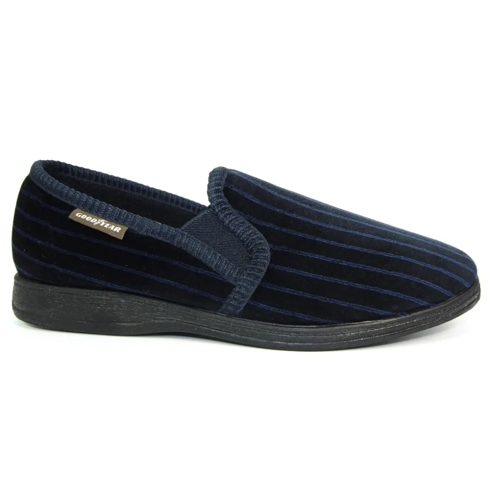 Herren Lunar Shoes Herren Hausschuhe*Ziehen Sie Einen Komplett Blauen, Weichen Slipper An